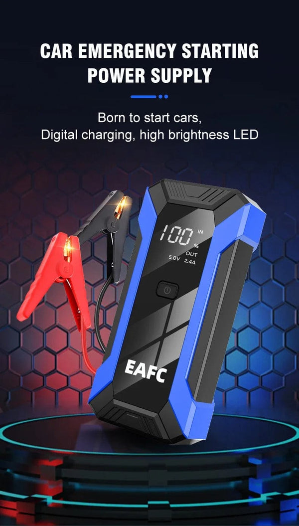 Planet Gates Red / CZECH REPUBLIC 12V Car Jump Starter 1200A Output Portable Emergency Start-up Charger Petrol Car Power Bank Booster Battery Starting Device