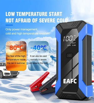 Planet Gates Red / CZECH REPUBLIC 12V Car Jump Starter 1200A Output Portable Emergency Start-up Charger Petrol Car Power Bank Booster Battery Starting Device