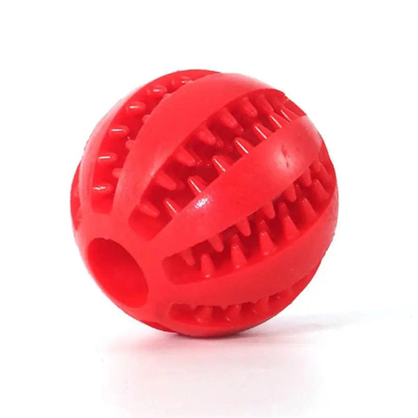 Planet Gates Red Dog Food Ball Pet Dog Toy Interactive Rubber Balls for Small Large Dogs Puppy Cat Chewing Toys Pet Tooth Cleaning