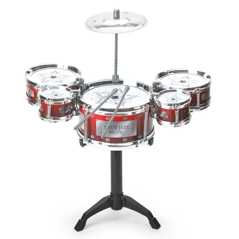 Planet Gates Red Drum sets for children beginners children's toys dynamic jazz drums for western percussion instrument