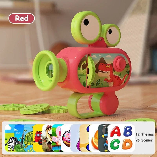 Planet Gates Red Flashlight Projector, Torch Lamp Toy, 96 Patterns, Cartoon Creativity Toy, Torch Lamp Flashlight Projector Toys, Baby Story Book