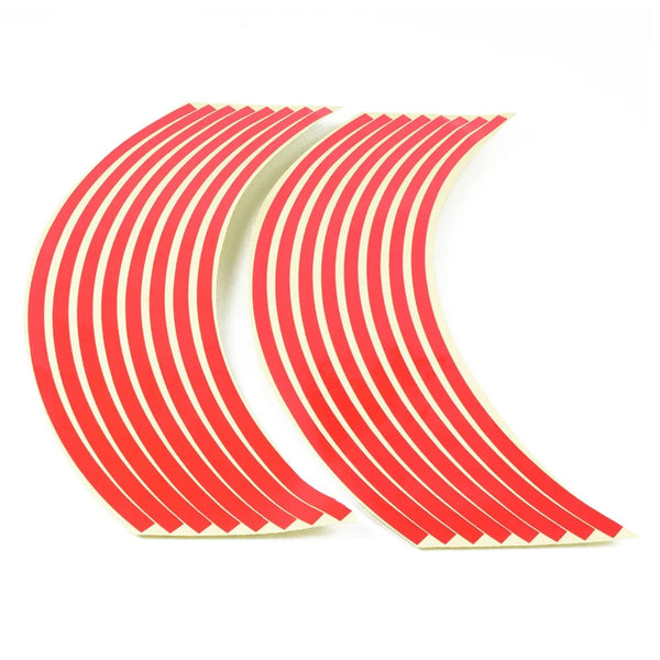 Planet Gates Red For SUZUKI GSF Bandit 650 650S 1000 1200 1250 SV650 Accessories Motorcycle wheel stickersr 16 PCS Colorful Reflective Rim Strip