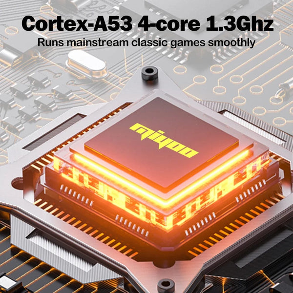 Planet Gates Red Gold / 64G(15K Games) MIYOO A30 Handheld Game Console 2.8'' IPS Screen Linux System Horizontal Retro Emulator Video Console Vibration Motor Kids Gifts