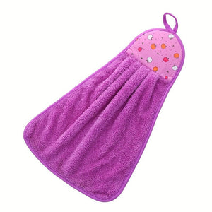 Planet Gates Red Green Purple 3pcs Super Soft Kitchen Hand Towels - Hangable & Absorbent, Bathroom Accessories