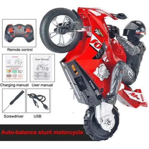 Planet Gates Red High Speed Motorbike Model 2.4G 1:6 Big RC Motorcycle Car Radio Control Car Remote Controlled Toy Drift Stunt Cars Toys For Boy
