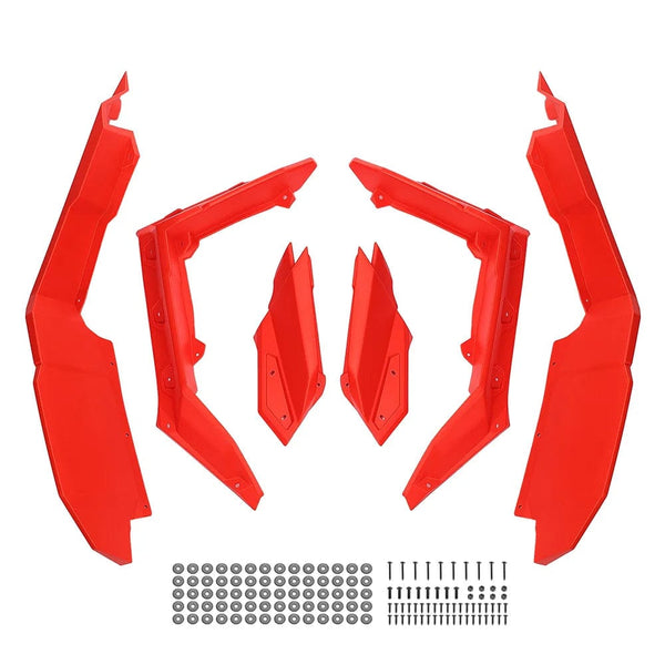 Planet Gates Red KEMIMOTO UTV Accessories For Can Am Maverick X3 1000 Max R RR 4x4 XRC Turbo DPS Super Extended Fender Flares 2017-2024 715002973