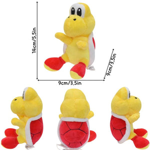 Planet Gates Red Koopa Troopa Kawaii Mario Bros Koopa Troopa Bob-omb Buddy Super Star Soft Plush Toy Funny Anime Stuffed Yellow Super Star Peluche Doll