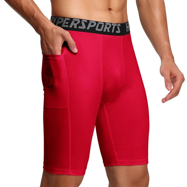 Planet Gates Red / L Men Running Short  Quick Dry Leggings Mens Compression Tights Gym Fitness Sport Shorts Male Trunks