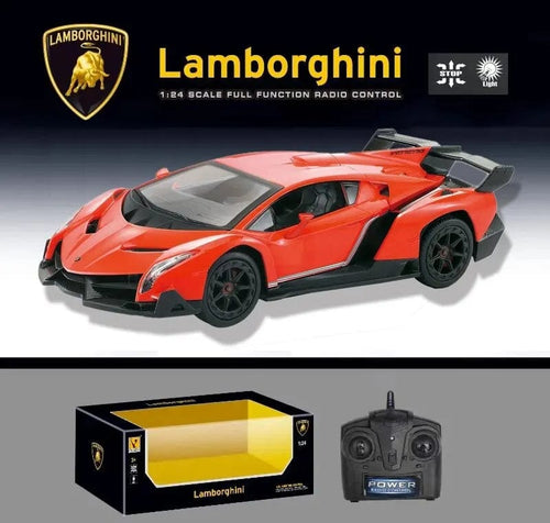 Planet Gates red Lamborghini 1:16RC Genuine Authorization, Indoor and Outdoor Remote Control Car, Cool Lighting Model, CHILDREN'S Toy Gift Series