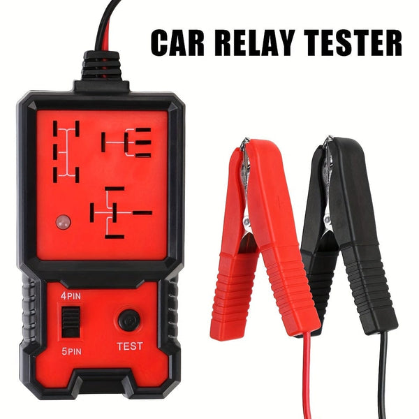 Planet Gates Red LED Indicator Light Car Battery Checker, Automotive Electronic Relay Tester, Car Relay Tester, Universal, 12V