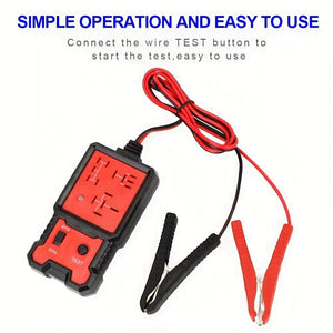 Planet Gates Red LED Indicator Light Car Battery Checker, Automotive Electronic Relay Tester, Car Relay Tester, Universal, 12V