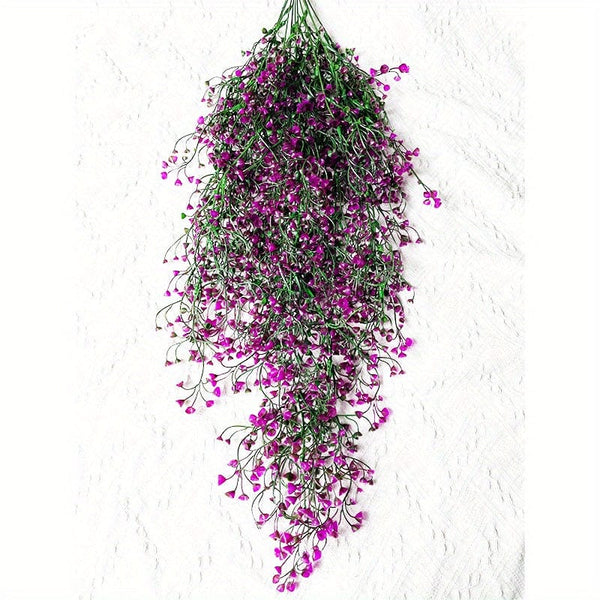 Planet Gates Red Lotus 2pcs Premium Oxidation-Resistant Artificial Hanging Plants - Perfect for Indoor & Outdoor Decoration!