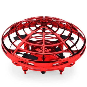 Planet Gates Red Mini Induction RC Quadcopter Magic Hand UFO Ball Sensing Aircraft Electric Toy for Kids