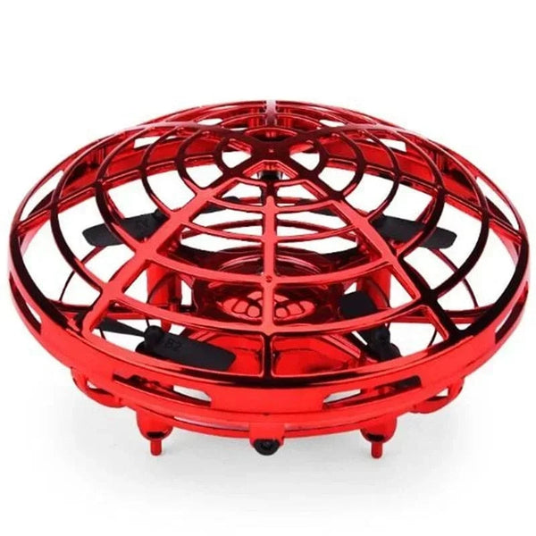 Planet Gates Red Mini Induction RC Quadcopter Magic Hand UFO Ball Sensing Aircraft Electric Toy for Kids