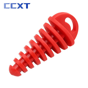 Planet Gates Red Motorcycle ATV Exhaust Pipe Plug Tailpipe PVC Air Bleeder Plug Wash Plug Pipe Protector For Yamaha Honda Kawasaki Suzuki KTM etc
