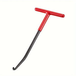 Planet Gates Red Motorcycle Exhaust Pipe Spring Hook T Shaped Hand-held Puller Repair Tool Universal Motor Accessories