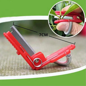 Planet Gates Red Multifunction Thumb Knife Garden Pruner Fruit Picking Device Safe Fruit Blade Tool Cutting Blade Rings Finger Protector Catcher
