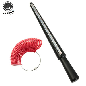 Planet Gates Red One Set Jewelry Tools Ring Size Mandrel Stick Finger Gauge Ring Sizer Measuring Jewelry Tool Set Ring Size