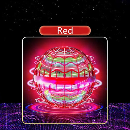 Planet Gates Red Original Product Fly Ball Hover Ball LED Light Rotating Fly Ball Toy Flying Drone Ball 2023 Indoor and Outdoor Children's Gift