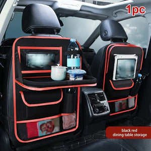 Planet Gates Red Oxford Cloth Car Organizer Car Chair Back Storage Bag Storage Bag Car Seat Organizer