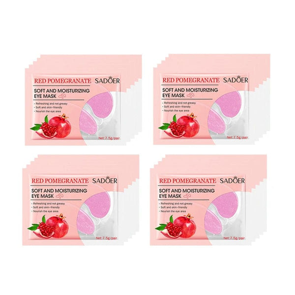Planet Gates Red pomegranate 20 Pairs Collagen Under Eye Patches Moisturizing Dark Circles Eyes Care Masks Puffy Eyes