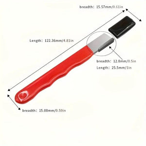 Planet Gates Red Portable knife sharpener Garden scissors Kitchen knife Mouth sharpener Scraper Edge trimmer Edge scraper