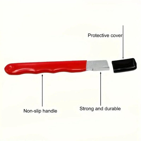 Planet Gates Red Portable knife sharpener Garden scissors Kitchen knife Mouth sharpener Scraper Edge trimmer Edge scraper