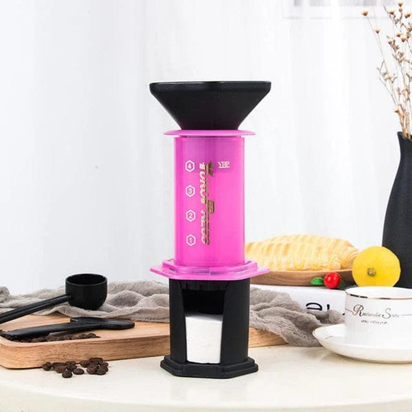 Planet Gates red Portable Yuropress French Press Barista Espresso Coffee Maker Machine filter reusable dripper Accessories