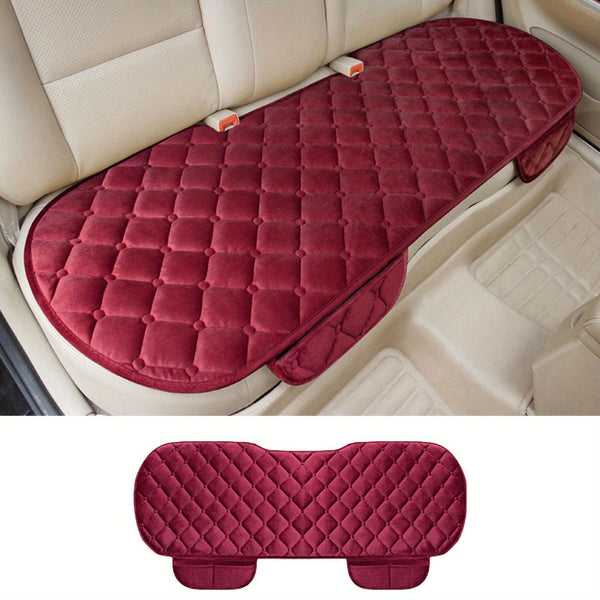 Planet Gates Red Premium Quality Car Seat Cover - Plush and Comfortable Rear Seat Accessories - 1pc