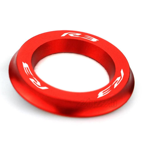 Planet Gates Red R3 Motorcycle Ignition Switch Cover Ring CNC Aluminum Accessories for Yamaha YZF R3 2013 2014 2015 2016 2017 2018 2019
