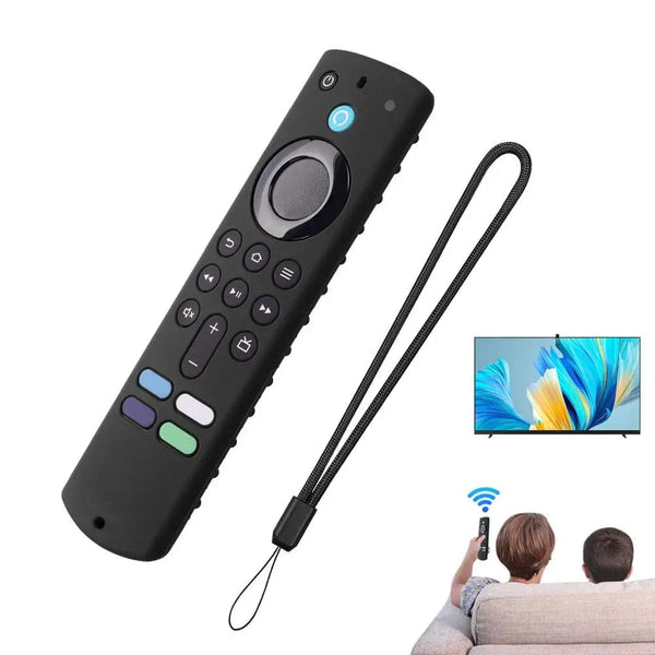 Planet Gates red Remote Protective Case Silicone Protective Sleeve Skin Glow In Dark Compatible For All-new Amazon Fire TV Stick 4K 2023 Remote