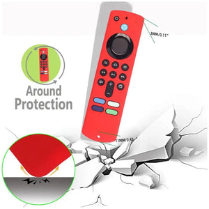 Planet Gates red Remote Protective Case Silicone Protective Sleeve Skin Glow In Dark Compatible For All-new Amazon Fire TV Stick 4K 2023 Remote