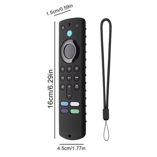 Planet Gates red Remote Protective Case Silicone Protective Sleeve Skin Glow In Dark Compatible For All-new Amazon Fire TV Stick 4K 2023 Remote