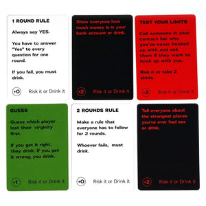 Planet Gates Red Risk It Or Drink It Fun Party Game For College Card Game Drinking Game Pregame Night Hilarious Dares Challenges Questions Adults
