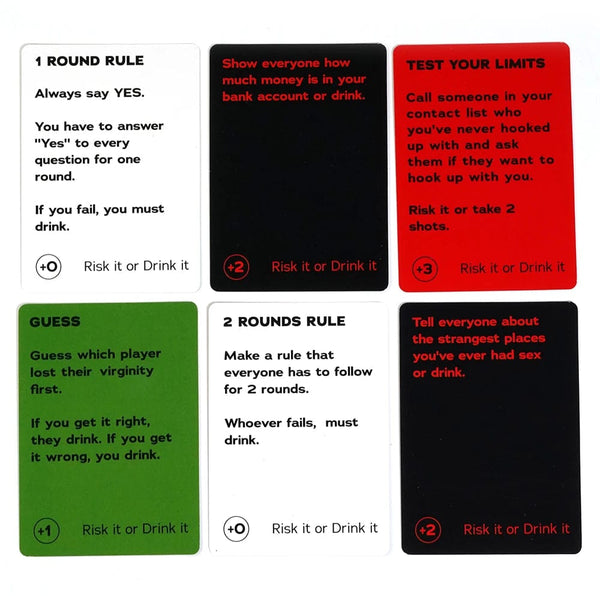 Planet Gates Red Risk It Or Drink It Fun Party Game For College Card Game Drinking Game Pregame Night Hilarious Dares Challenges Questions Adults