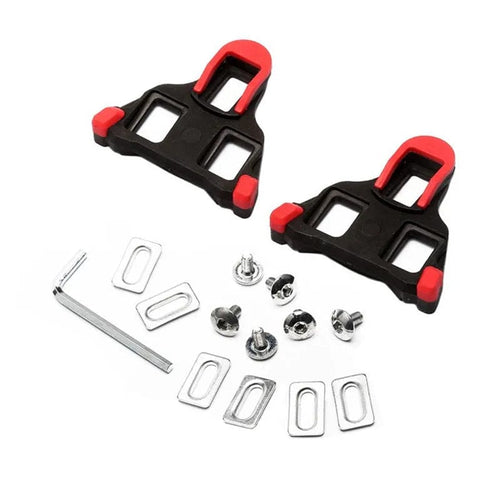 Planet Gates Red Road Bicycle Pedal SPD Cleat for Shimano SPD-SL Locking Cycling Pedals Cleat for Shimano Sh11 System Shoes 6 Degree Float Clip