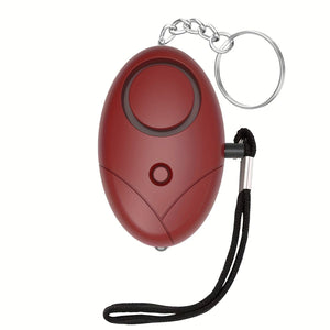 Planet Gates Red Safe Sound Personal Alarm, 1 Pack 130DB Personal Security Alarm Keychain With LED Lights, Emergency Safety Alarm For Women, Men, Elderly