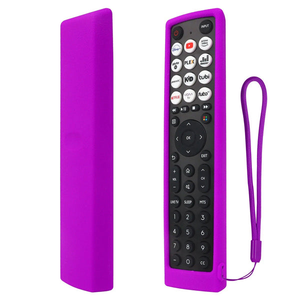 Planet Gates Red Silicone Case Fit for Hisense Smart Vidaa TV remote control EN2J36H EN2F36H EN2D36H ERF2N36H Protective Sheath Cover Anti-Slip ﻿