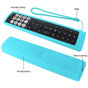 Planet Gates Red Silicone Case Fit for Hisense Smart Vidaa TV remote control EN2J36H EN2F36H EN2D36H ERF2N36H Protective Sheath Cover Anti-Slip ﻿