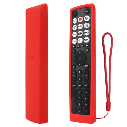Planet Gates Red Silicone Case Fit for Hisense Smart Vidaa TV remote control EN2J36H EN2F36H EN2D36H ERF2N36H Protective Sheath Cover Anti-Slip ﻿