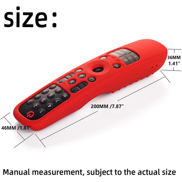 Planet Gates red Silicone Case For 2021 LG Smart TV Remote Control LG MR21GA LG MR 21GC Dustproof Life-Waterproof Anti-drop