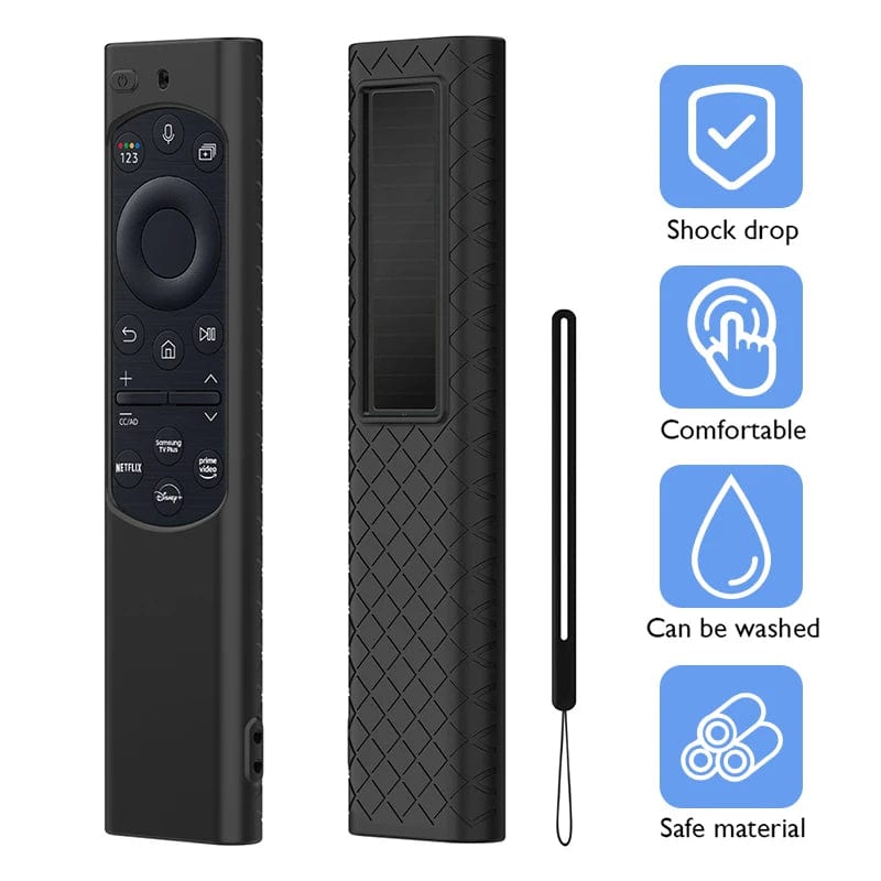 Planet Gates Red Silicone Protective Case For 2022 Samsung Solar Remote Control BN59 BN68 Smart TV Shockproof Cover Sleeve For TM-1990C 2180