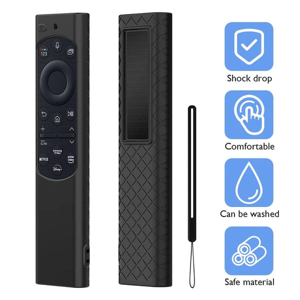 Planet Gates Red Silicone Protective Case For 2022 Samsung Solar Remote Control BN59 BN68 Smart TV Shockproof Cover Sleeve For TM-1990C 2180
