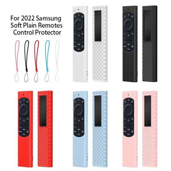 Planet Gates Red Silicone Protective Case For 2022 Samsung Solar Remote Control BN59 BN68 Smart TV Shockproof Cover Sleeve For TM-1990C 2180
