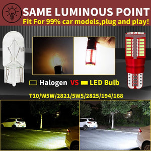 Planet Gates Red / T10 2pcs T10 W5W Car Interior Reading Dome Light Side Marker Lamp 168 194 LED Auto Wedge Parking Bulb For Golf 7 4 6 Mk7 5 Gti Mk5 3