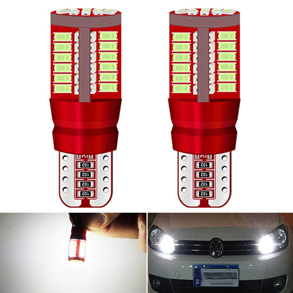 Planet Gates Red / T10 2pcs T10 W5W Car Interior Reading Dome Light Side Marker Lamp 168 194 LED Auto Wedge Parking Bulb For Golf 7 4 6 Mk7 5 Gti Mk5 3