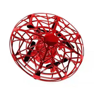 Planet Gates Red UFO / CHINA Rc Quadcopter Flying Helicopter Magic Hand UFO Ball Aircraft Sensing Mini Induction Drone Kids Electric Electronic Toy