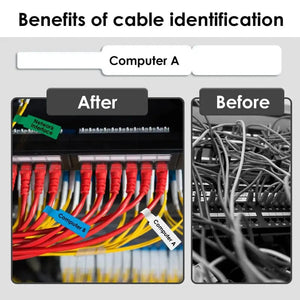 Planet Gates Red Waterproof Scratch-Resistant Cable Thermal Label Stickers For Portable Printer Phomemo D30 Marklife P15 Self-Adhesive Paper