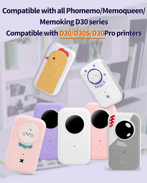 Planet Gates Red Waterproof Scratch-Resistant Cable Thermal Label Stickers For Portable Printer Phomemo D30 Marklife P15 Self-Adhesive Paper