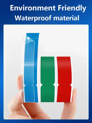 Planet Gates Red Waterproof Scratch-Resistant Cable Thermal Label Stickers For Portable Printer Phomemo D30 Marklife P15 Self-Adhesive Paper